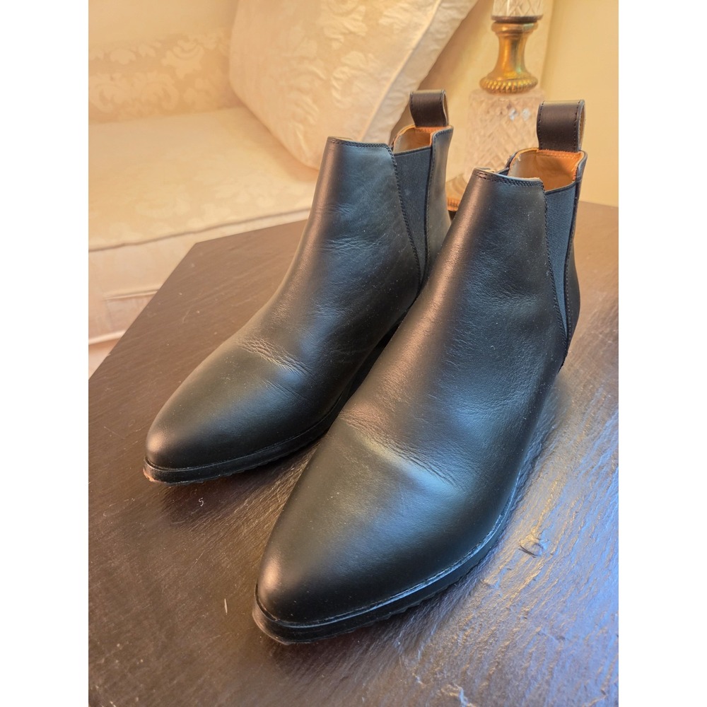 Nisolo Women's Eva Leather Everyday Chelsea Boot Black Size 8.5 $248